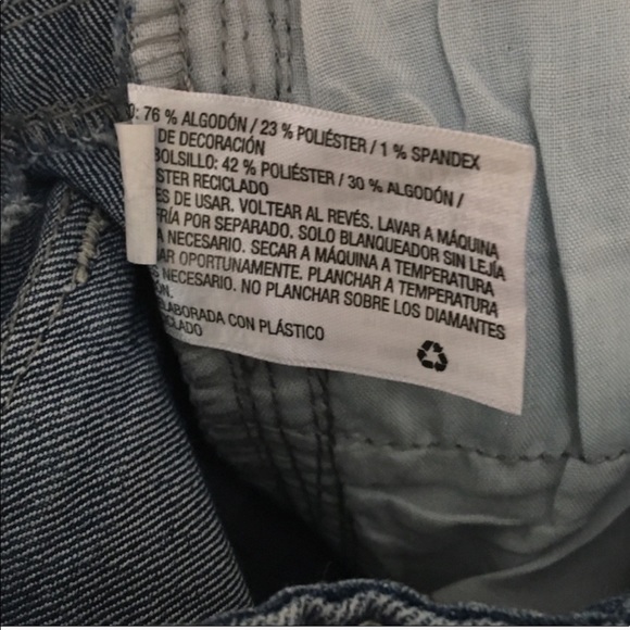 Girls size 12 adjustable boot cut jean w/jewels - Picture 5 of 6